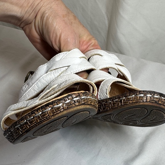 Born White Strappy Sandals. - Picture 5 of 7